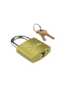 Candado de acero latonado