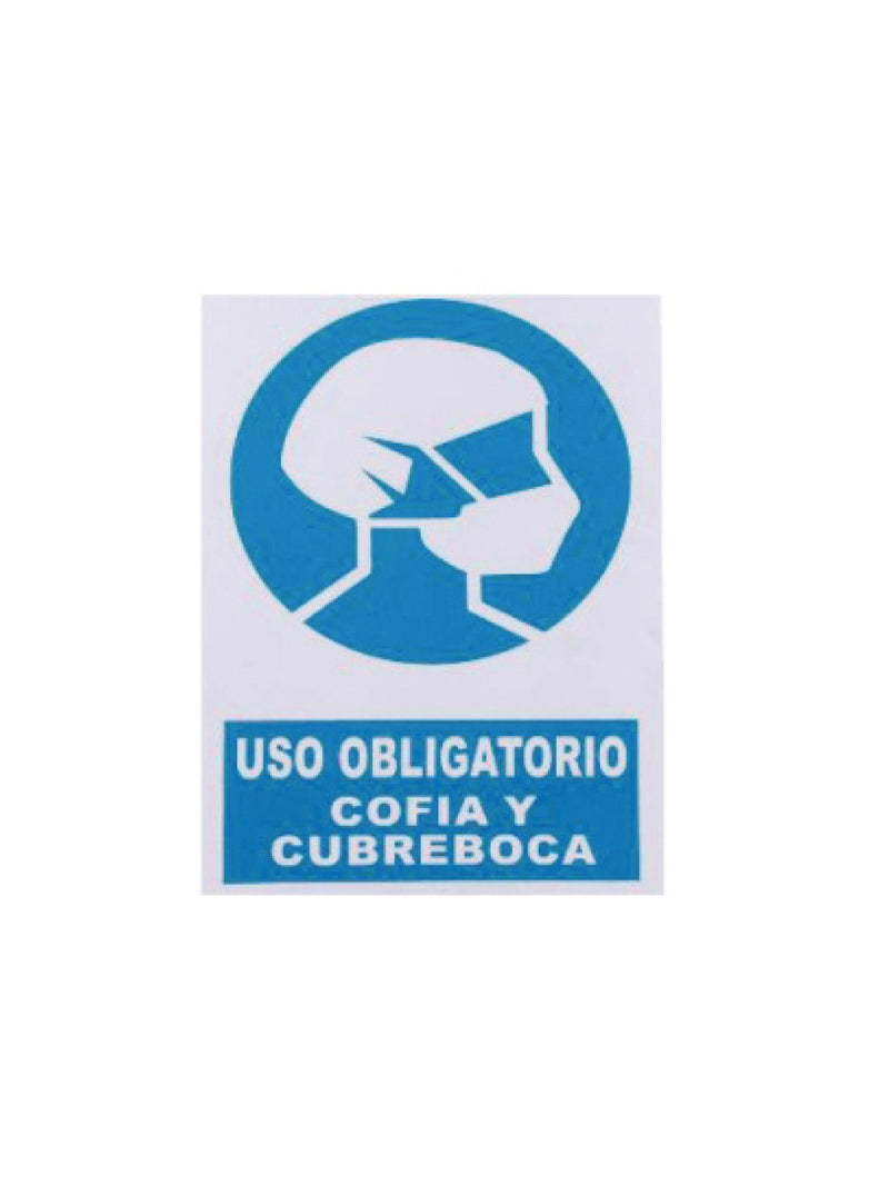 Uso Obligatorio de Cofia y Cubrebocas