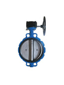 V√°lvula mariposa tipo WAFER con engrane de operaci√≥n